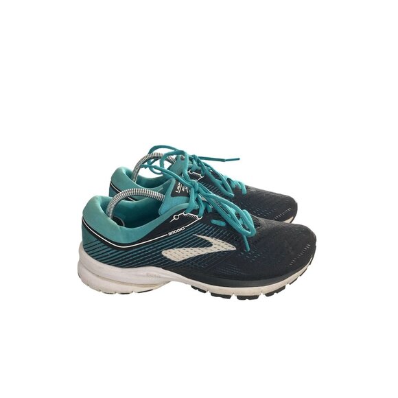 Brooks Launch 5 Women's Size 8 Black Teal Trainers Running Shoes READ - Picture 5 of 9
